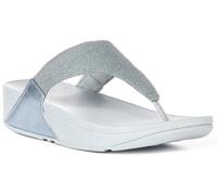 Fitflop Lulu Shimmerlux Comfort Slide Womens Sandal In Light Blue UK 3 - 8