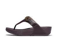 Fitflop LULU SQUARE-CHAIN LEATHER TOE-POST SANDALS