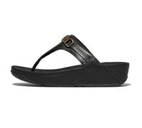 Fitflop LULU SQUARE-CHAIN LEATHER TOE-POST SANDALS