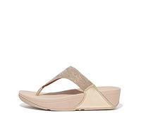 Fitflop Lulu Glitz Toe-Post Sandals UK 7 Gold