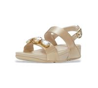 Fitflop Lulu Ultra Jewel Metallic Back Strap Sandals UK 6 Beige
