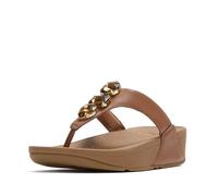 Fitflop Lulu Ultra Jewel Metallic Toe Post Sandals Brown EU 41 Woman