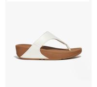 Fitflop Lulu Leather Flip Flops White EU 38 Woman