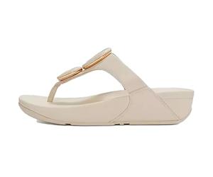FitFlop Lulu Women's Marble Stone Toe Sandals, Beige Paris, 9 UK
