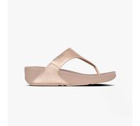 Fitflop Rose Gold Lulu Leather Toe-Post Sandals - Size 5