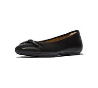 Fitflop Women's DELICATO Glitz-Bow Leather Ballet Flats, Black, 6 UK