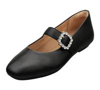 FitFlop Mary Jane Womens Ballerina Shoes in Black - 4 UK