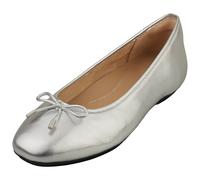 FitFlop Mary Jane Womens Ballerina Shoes in Silver - 4 UK