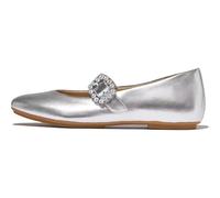 Fitflop Mary Jane Womens Ballerina Shoes in Silver - 8 UK