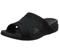 Fitflop Men's Freeway Iii Slide - Textile Open Toe Sandals, Black, 11 UK