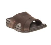 Fitflop Men's Freeway Iii Slide - Textile Open Toe Sandals, Brown Chocolate, 9 UK