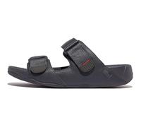 Fitflop Men's Gogh MOC Slide in Leather Sandal, Midnight Navy, 6 UK