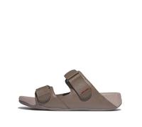 Fitflop Men's Gogh MOC Slide in Leather Sandal, Walnut, 8 UK
