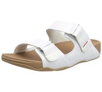 Fitflop Men's Gogh MOC Slide in Leather Sandal, White, 10 UK