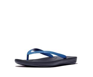 Fitflop Men's Iqushion Ergonomic Flip-flops Open Toe Sandals, Blue Midnight Navy 399, 8 UK