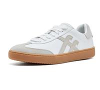 FitFlop Mens The Dash Ff T-Toe Leather Suede Trainers, Urban White Mix, 8