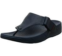 Fitflop Men's Trakk Ii Leather Toe-Post Sandals, Navy, 11.5