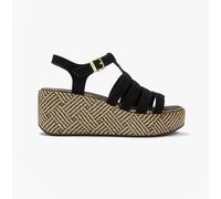 Fitflop Graphic Weave Fisherman Platform Sandals Black EU 41 Woman