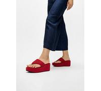 Fitflop Platform Toe Post Wedge Sandals Red EU 37 Woman