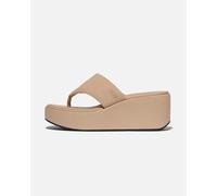 FitFlop PlatFForms Womens Wedge Toe-Post Sandals - Classic Beige B41