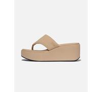 FitFlop PlatFForms Womens Wedge Toe-Post Sandals - Classic Beige B41 - Classic Beige B41 - UK6 EU39 US8