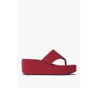 Fitflop Platform Toe Post Wedge Sandals Red EU 39 Woman