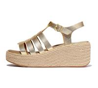 Fitflop Platforms Fisherman Womens Wedge Sandals in Platino