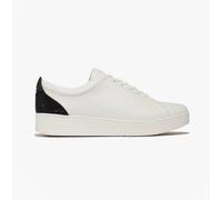 FitFlop Womens Rally Crystal Back Tab Trainers Urban White/Black 6