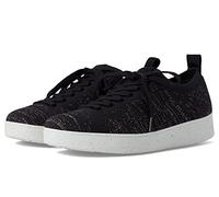 Fitflop Rally E01 Multi-Knit Trainers Black/Rose Gold 1 8 M (B), Black Rose Gold, 7 UK