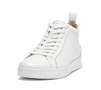 Fitflop Womenss Fit Flop Rally Leather High Top Trainers in White Leather (archived) - Size UK 4