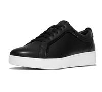Fitflop Rally Leather WoMens Black Trainers - Size UK 4