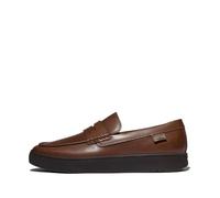 Fitflop Rally Mens Leather Penny Loafers, Chocolate, 7.5 UK