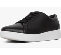 FitFlop Rally Sneakers Black Leather UK 6 EU 39 US 8 (New With Box)