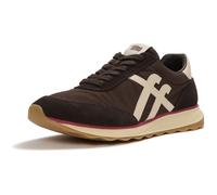 Fitflop Retro-Q FF Nylon Womens Chocolate Brown/Paris Beige Trainers - Size UK 4