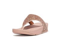 Fitflop Women's Lulu Glitter Toe-Thongs, Rose Gold, 9 UK