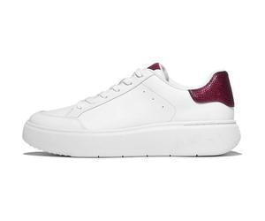 FitFlop RTG Leather Sneaker Sequin Womens Ladies White Trainers Shoes Size 4-9