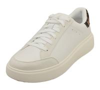 FitFlop Rtg Leopard Backtab Womens Casual Trainers in White Chocolate - 6 UK
