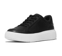 Fitflop Rtg Sequin Backtab Leather Trainers UK 6 Black