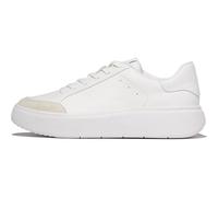 FitFlop Women's Leather and Suede Rtg Sneakers, Urban White, 4 UK
