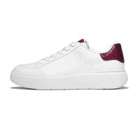 FitFlop RTG Women's Leather Sequin Back Tab Sneaker, Urban White Ruby, 6 UK