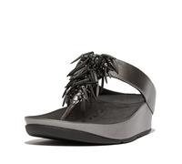 Fitflop Rumba Beaded Metallic Toe-post Slides EU 39