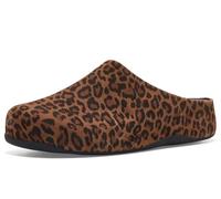 FitFlop Shuv Suede Leopard Mules