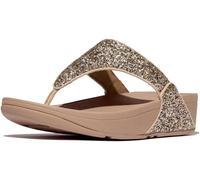 FITFLOP SIZE 3 36 LULU MULTI TONAL GLITTER BEIGE MIX TONING SANDALS FLIP FLOPS