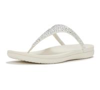 Fitflop Solay Mixed-Crystal Textile Women's Cream Sandals - UK 8