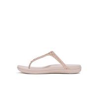 FitFlop Women's Solay Mixed-Crystal Toe-Post Sandals Nude | Size: 5 FitFlop Nude 5