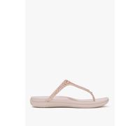 FITFLOP Solay Nude Rose Mixed Crystal Tote Post Sandals Size: 3, Colou