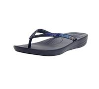 iQushion Ombre Sparkle Flip Flops Fit Flop Navy 5