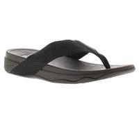 Fitflop Surfa Womens Flip Flops Black, 8