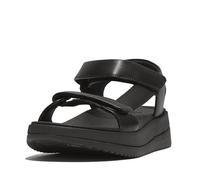 FitFlop Surff Adjustable Leather Back-Strap Sandals - Women's, All Black 9 M, All Black, 7 UK
