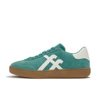 Fitflop The Dash T-Toe Suede Sneakers TEAL URBAN WHITE SIZE 3